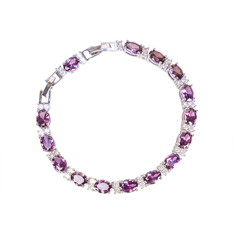 Zircon Crystal Inlaid Bracelet for Women