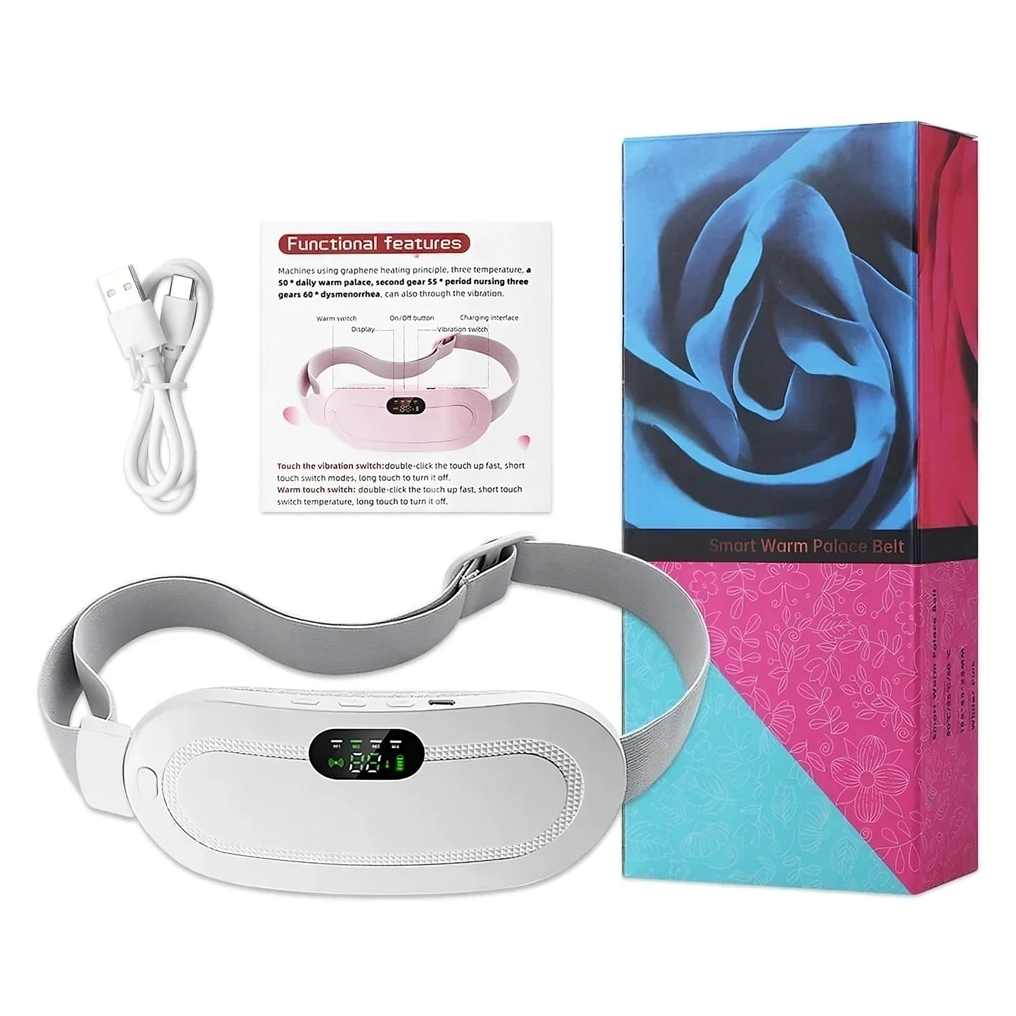 ThermiEase™ Relief Belt — On-the-Go Menstrual Comfort
