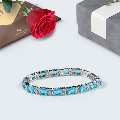 Zircon Crystal Inlaid Bracelet for Women