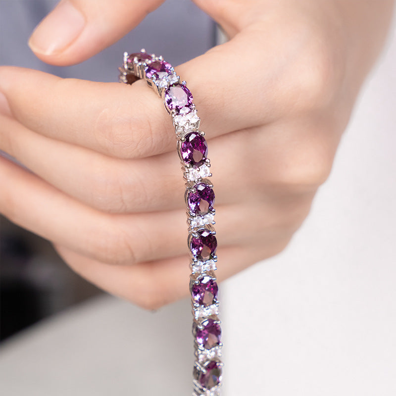 Zircon Crystal Inlaid Bracelet for Women